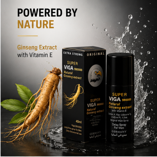 Super Viga 990000 Delay Spray for Men – Ginseng Extract Formula (45ml)